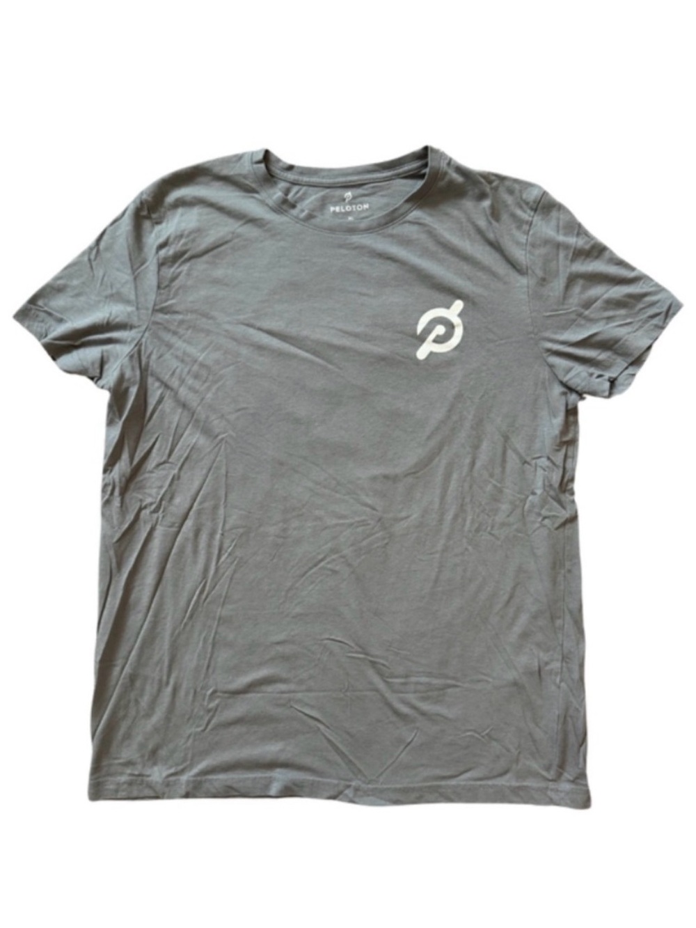 Peloton Men's Gray Short Sleeve Logo Tee